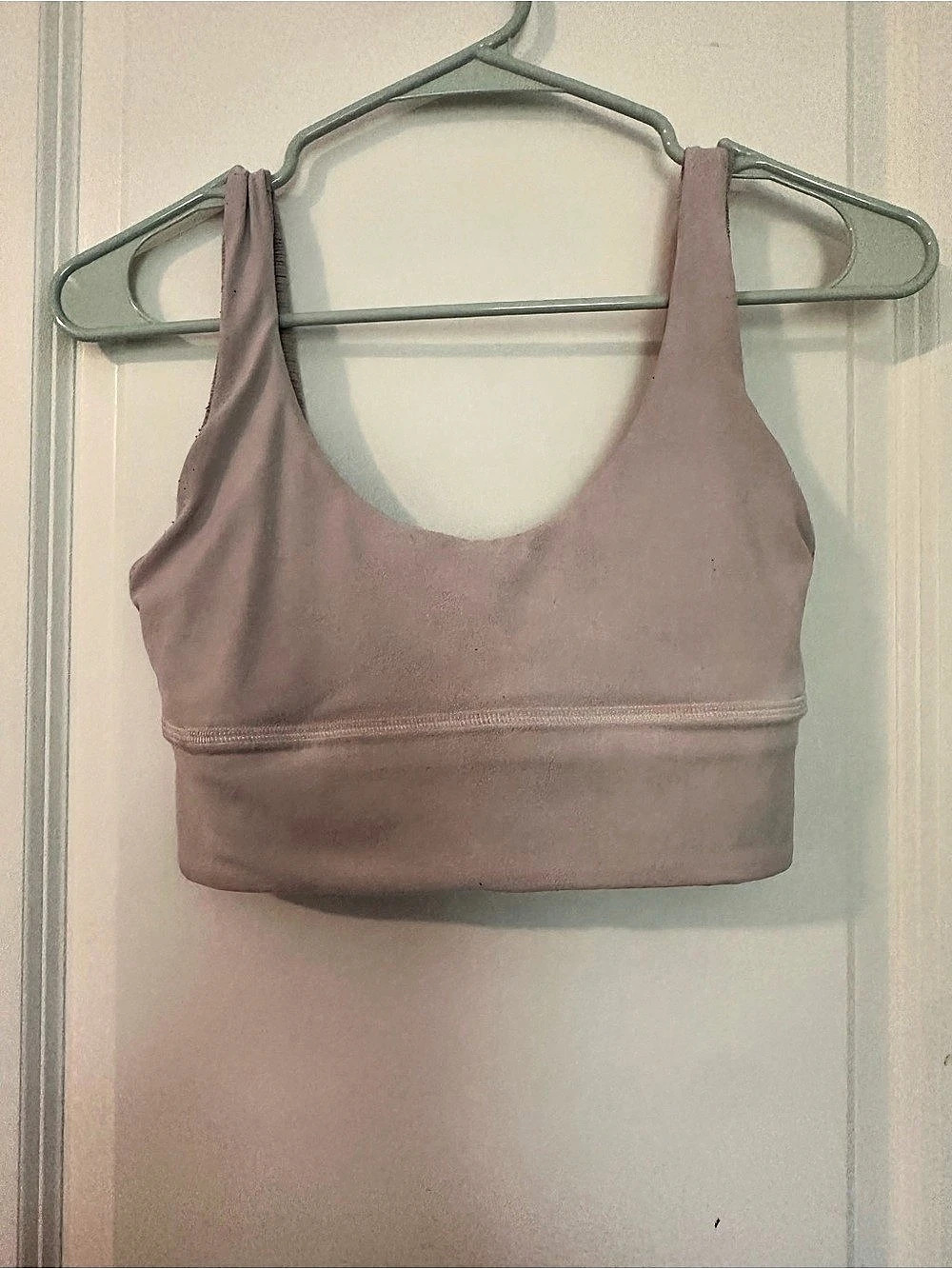 lululemon Align Reversible Bra Striped Pink Sports Bra